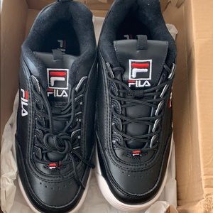 Fila disruptor II shoes (black)